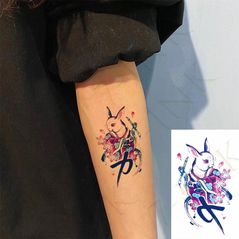 Водостойкая Временная тату наклейка черная белая голубь ласточка птица флэш