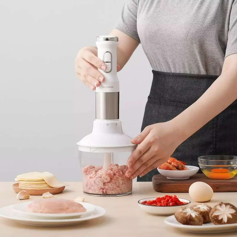 

CD-HB01 hand Blender Electric Cup Kitchen Portable Food Processor mixer juicer Vegetables Cook Multi function