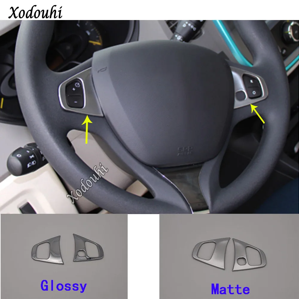 

Для Renault Kaptur 2014 2015 2016 2017 2018 2019 автомобилей детектор Стик для укладки рулевого колеса Набор для отделки салона Рамка светильника 2 шт.
