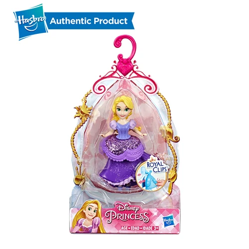 Hasbro disney Princess 3 дюйма маленькое королевство спин история Белль Золушка Тиана красота вращающаяся игрушка куклы рождественский подарок для девочек - Цвет: RAPUNZEL