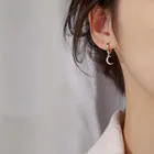 Модные Классические серьги в виде звезд и Луны для женщин корейские милые серьги в форме бабочек Женские Висячие золотые серьги-кольца в форме звезд