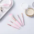 Кисть для макияжа из синтетического волокна, 5 шт., светло-голубые, розовые, нежные и мягкие, для начинающих, Кисть для макияжа