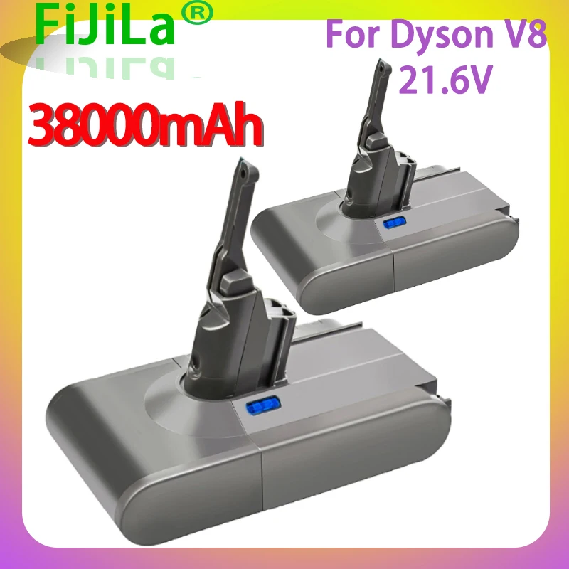 

New 38000mAh 21.6V Battery For Dyson V8 Battery for Dyson V8 Absolute /Fluffy/Animal/ Li-ion Vacuum Cleaner rechargeable Battery
