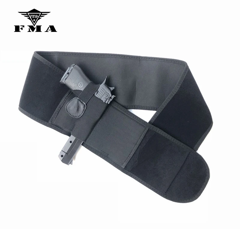 

FMA Tactical Belly Pistol Holster Right & Left Hand Men / Women Concealed Carry Waist Gun Holster Fit Glock All Small Pistol