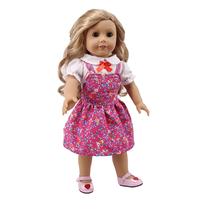 LUCKDOLL 3 стиля кампус стиль Униформа подходит 18 дюймов Американский 43 см детская кукла одежда аксессуары, игрушки для девочек, поколение, день рождения Gif