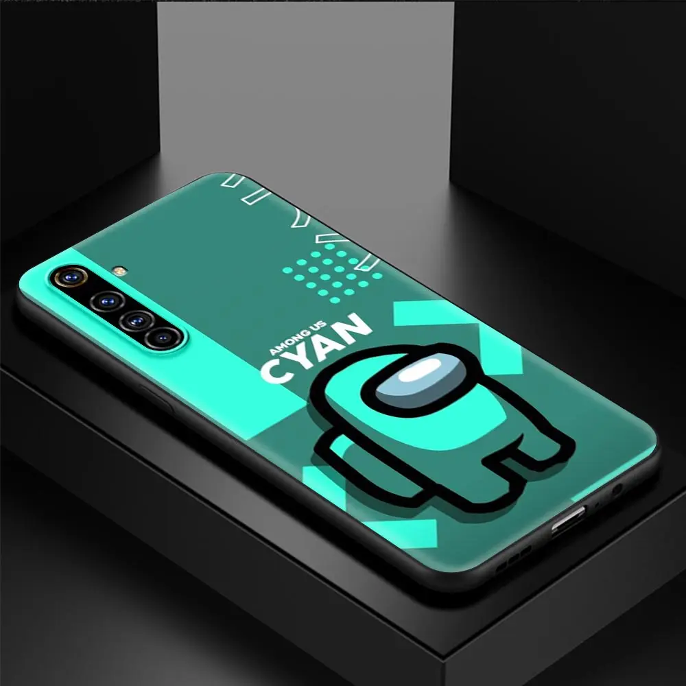 

Phone Case for Realme C3 5 6 6i 7 C11 XT X7 X50 7 Global Q2 Q2i Pro 5G Silicone TPU Shell Cover Coque Hot Game Among Us