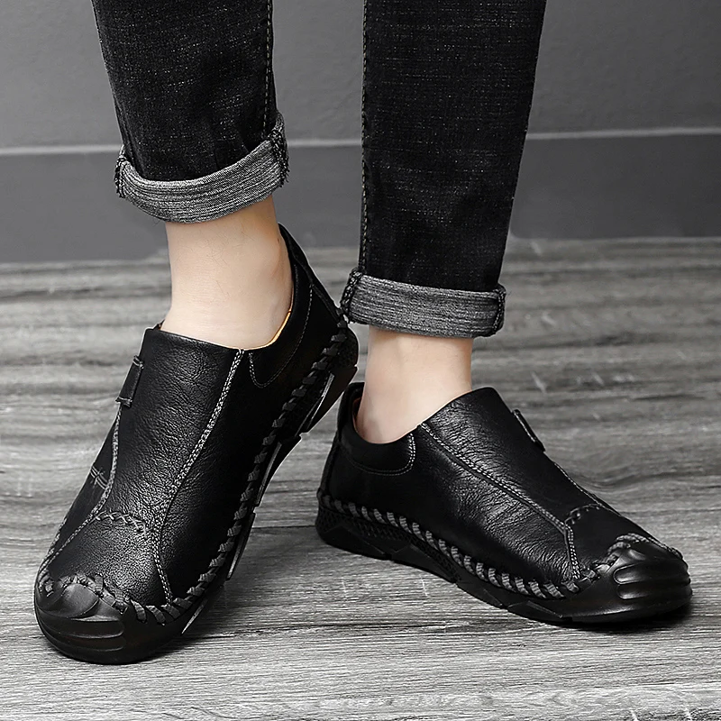 

Zapatos De Hombre Casual Shoes For Men Leather Mens Formal Male Shoe Large Size Men's Sapatos Masculinos De Couro Genuino