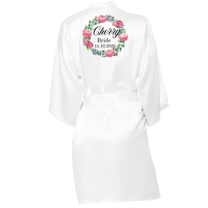 Цветочный принт для свадьбы искусственные подарки персонализированные шелковые