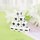 Кубики D6, 16 мм, 10 шт., математические операторы, арифметические, для клуба, паба, кубик для настольной игры, N19, 20, Прямая поставка