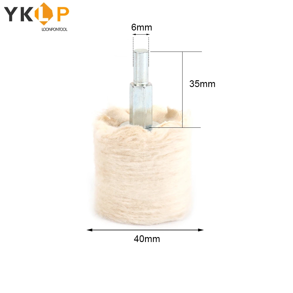 40/50/75 мм полировочное колесо белая ткань хвостовик колеса 6 для Dremel Шлифовальный
