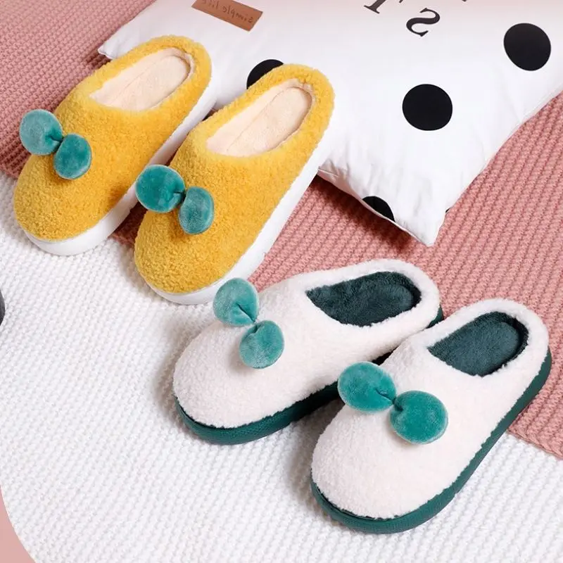 

Тапочки домашние для мужчин и женщин, хлопок, мягкие Нескользящие, для подростков, симпатичные теплые, тапочки для дома, Осень-зима 2021