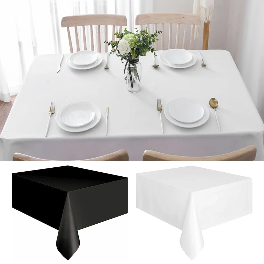 

2 шт., водонепроницаемые скатерти из пластика, на свадьбу и Рождество