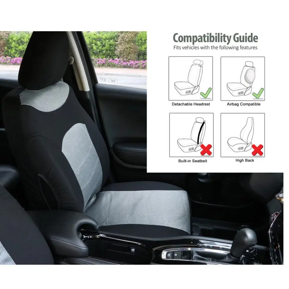 TIROL Universal Car Front Seat Cover P3 Air Mesh Breathable Protector (2 Pack) Airbag Compatible Fit Most Free Shipping | Автомобили и