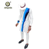 mens casual african clothing long sleeve shirts and pants suit dashiki outfits ankara attire plus size afripride s2016002