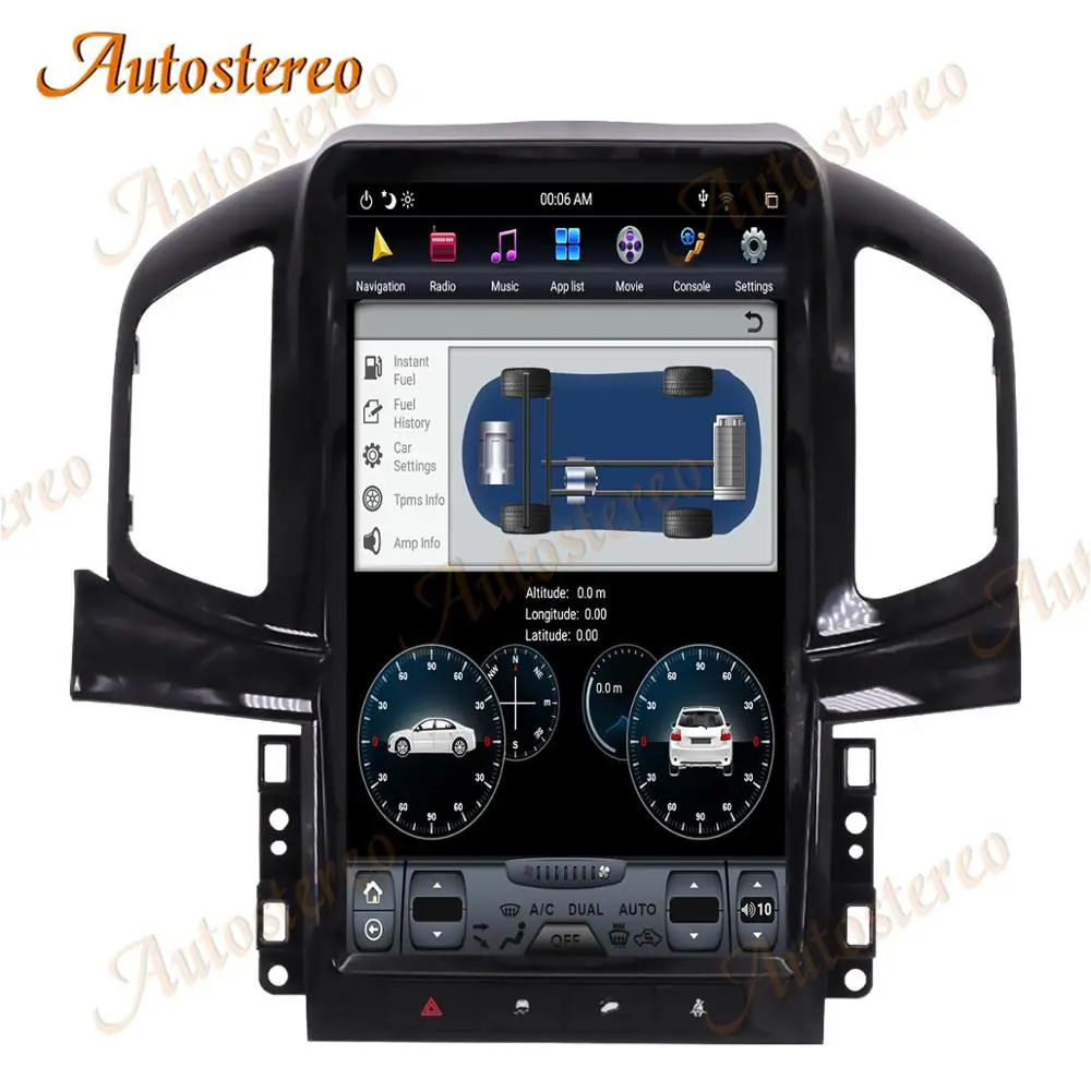 6 ядерный Автомобильный GPS навигатор в стиле Tesla Android 9 0 для Chevrolet Captiva 2012 2017 стерео