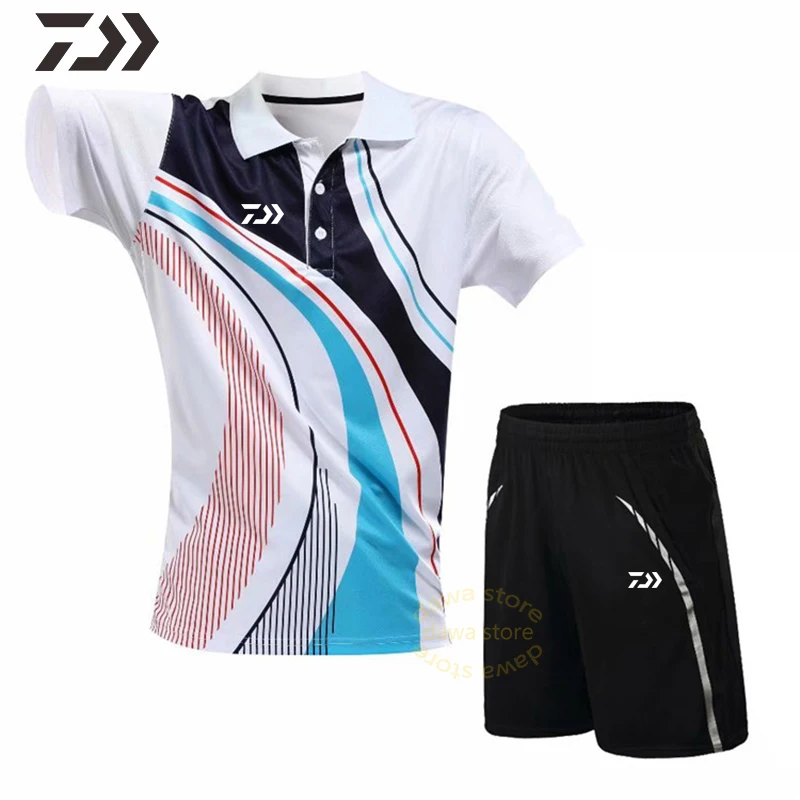 

Летняя одежда для рыбалки Daiwa, Мужская футболка, рыболовный костюм, Дышащие Короткие штаны для рыбалки, быстросохнущая велосипедная рубашка...