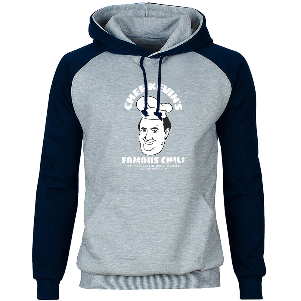 

Chef Kevin's Famous Chili Raglan Hoodies Sweatshirt Men's Crewneck Tracksuit Autumn Winter Fleece Pullovers Harajuku Streetwear