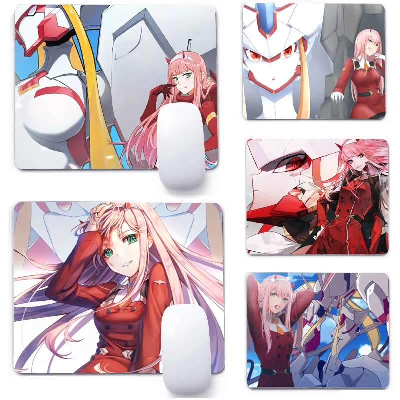 

Коврик для мыши 22x8 см с аниме Zero Two Darling In The FranXX, небольшой нескользящий компьютерный коврик для мыши, Настольный коврик для клавиатуры, офисн...