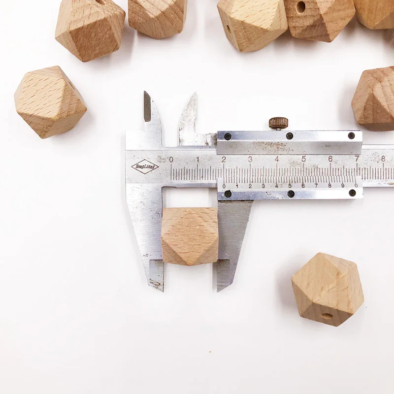 Бусины деревянные восьмиугольные 10-20 мм | Украшения и аксессуары