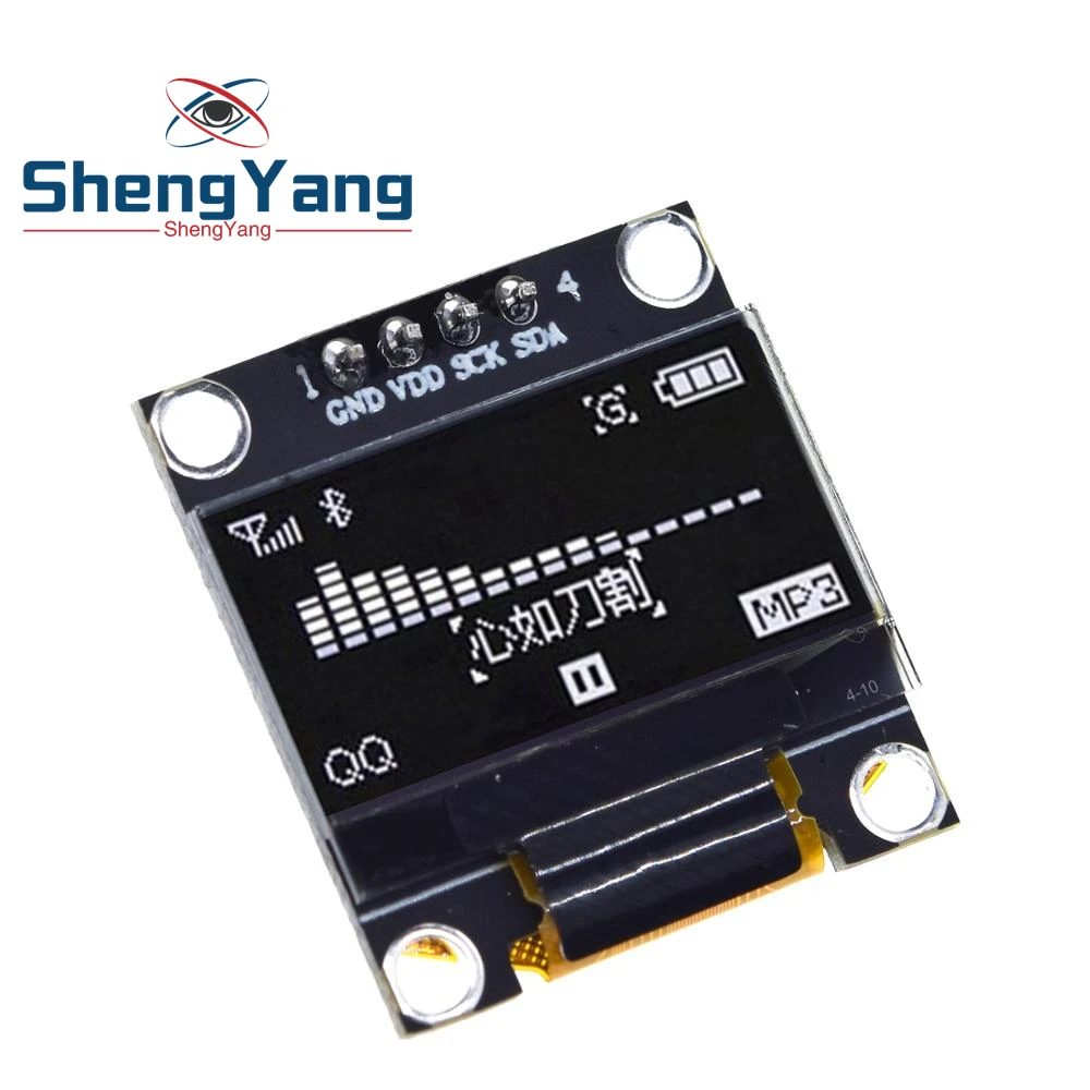 0 96 дюймов OLED 4PIN 7PIN IIC Serial Белое золото Дисплей модуль 128X64 I2C SSD1306 12864 плата с ЖК