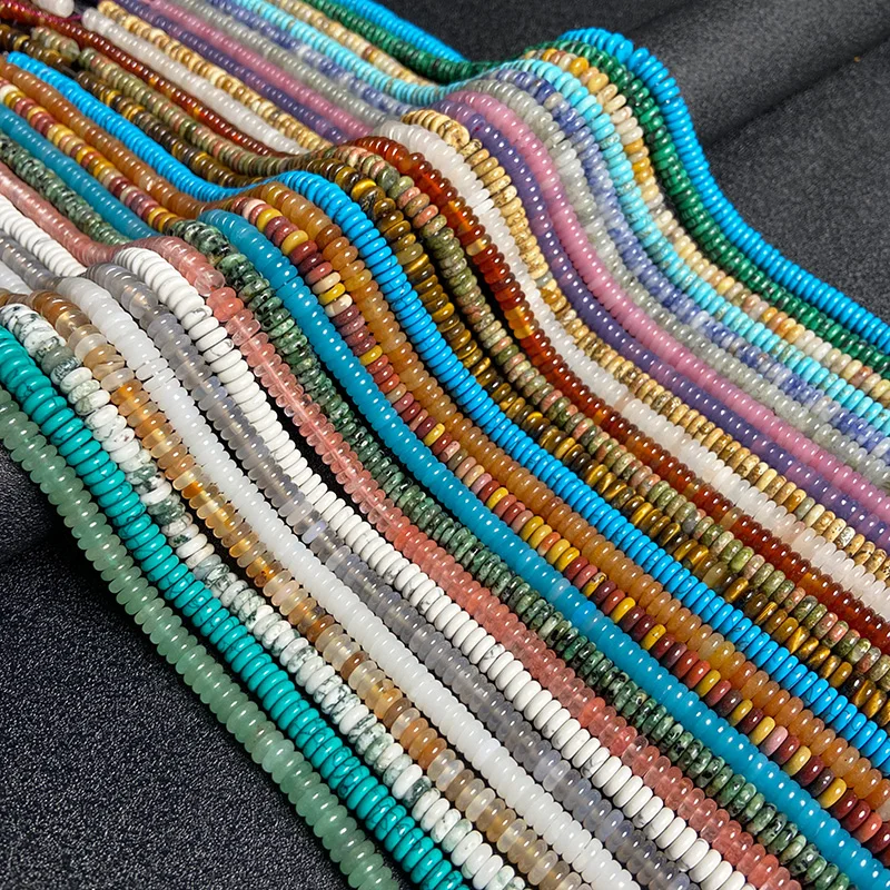 2*6 мм Φ разделительные Бусины круглые плоские диски натуральные ячейки Агаты