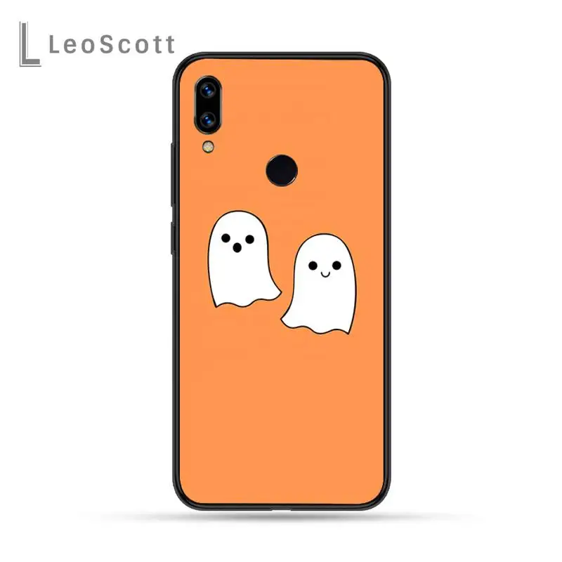 

Cute little ghost with halloween pumpkin Phone Cases For Xiaomi Redmi Note 4 4x 5 6 7 8 pro S2 PLUS 6A PRO