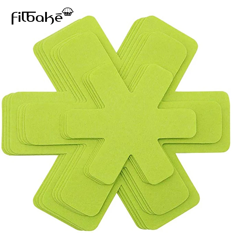 Filbake 6 шт. коврики для кастрюль протектор разделитель коврик стола премиум класса