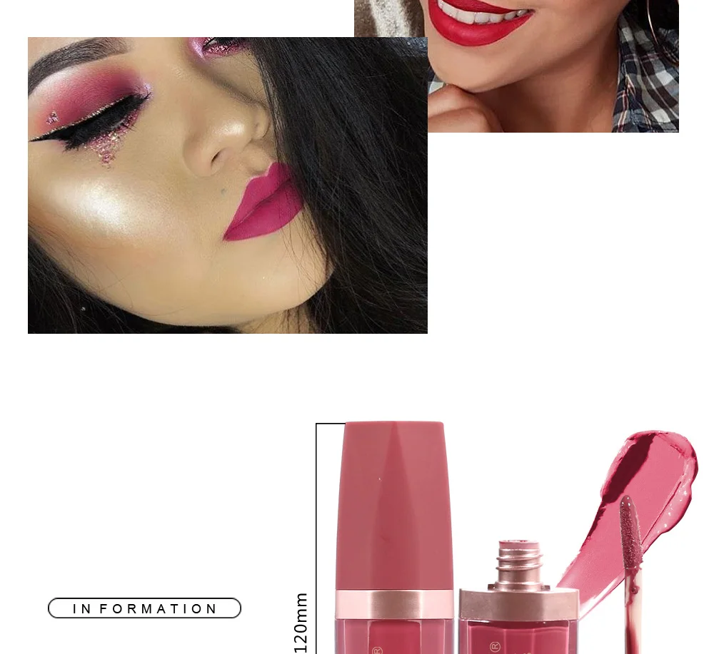 Антипригарный Блеск Для Губ матовая туманная отделка бархат стойкий макияж