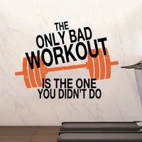gym inspirational quote wall sticker barbell fitness workout do it crossfit exercise motivational quote wall decal sport vinyl