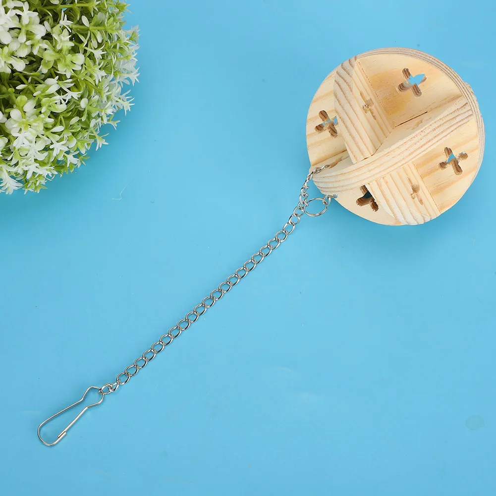 Деревянная игрушка для хомяка игровой мяч Интерактивная игра жевания Спортивная