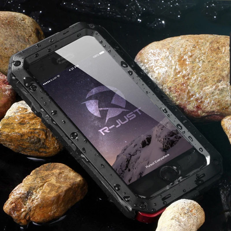 

Metal Case For iPhone 13 12 11 Pro XR X XS Max 8 7 Plus 6S 5S SE 2020 Waterproof Shockproof Armor Phone Hard Cases Cover