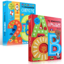 2 книги/набор доска с надписью My Awesome английские картонные книги