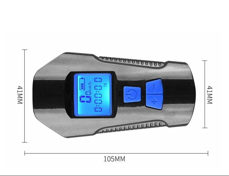Водонепроницаемая велосипедная фара зарядка через usb велосипед передний свет фонарик руль управления для мотоциклов велосипедный фонарик для головы w/рог скорость метр ЖК дисплей экран