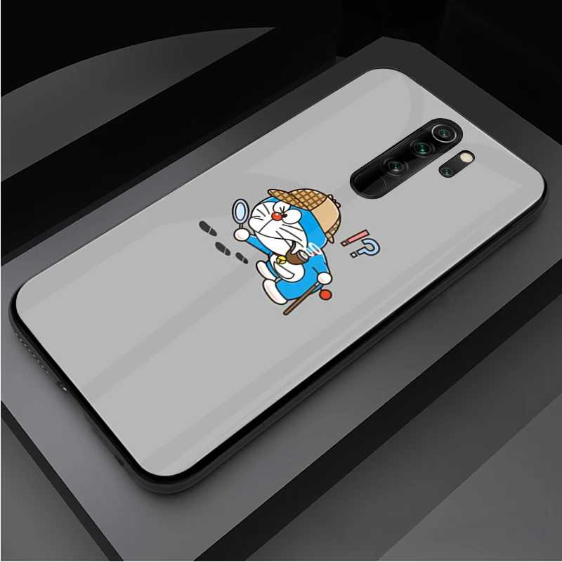 Чехол Doraemon чехол из закаленного стекла для телефона Redmi Note 5 6 7 8 9 Pro Note8T Note9S Redmi8 |