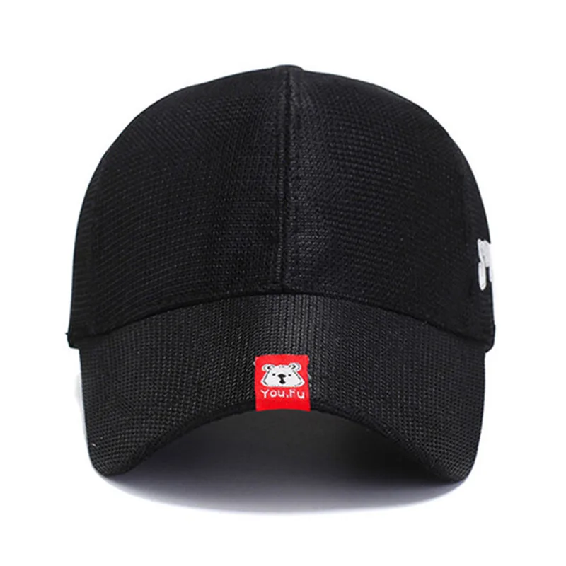 XdanqinX snapback cap summer mesh cap breathable baseball caps for men women New women's casual sports hat men's fishing caps