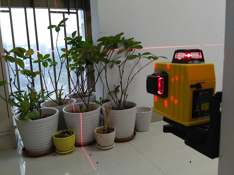 Супер горячая Распродажа лазерный уровень XEAST 12 линий 360 автоматическое