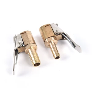 Латунный соединитель клапана для накачивания автомобильных шин, воздушный патрон, зажим для шины, зажим для автомобильного адаптера