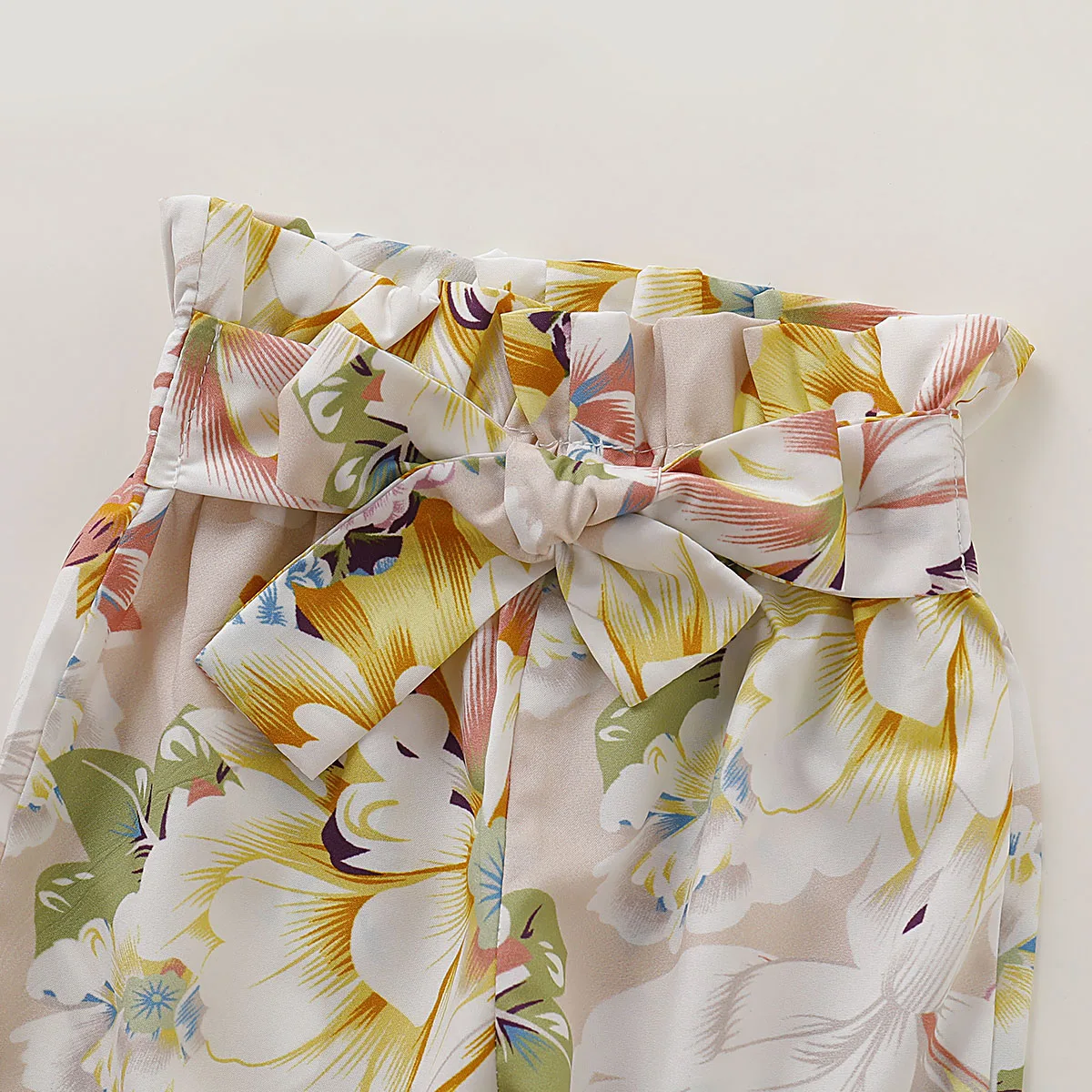 

Baby Girls Clothing Sets Solid Long Sleeve Ruffled Romper Bodysuit + Floral Printed Pants 0-24M Newborn Infant Casul Outfits