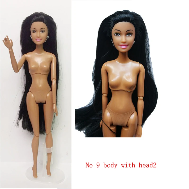 No 9 body with head2 29 см кукла обнаженное тело суставы обнаженное туловище для куклы 11,12, 16 шарнирная Подвижная кукла тело для 1/6 Кукла тело для девочек игрушки - Цвет: No 9 body with head2