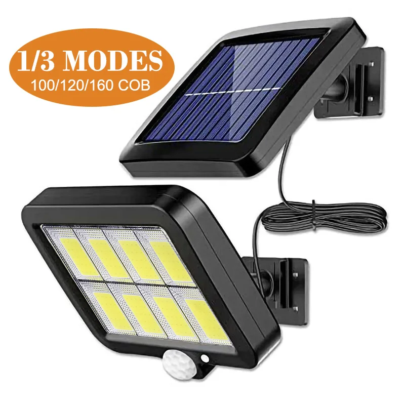 Светодиодный настенный светильник на солнечной батарее водонепроницаемый с