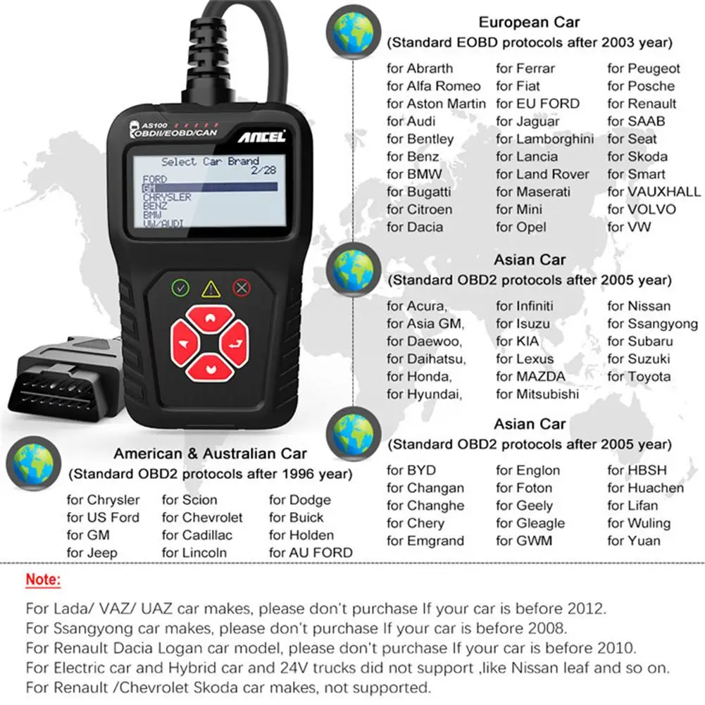

AS100 Obd2, OBD 2
