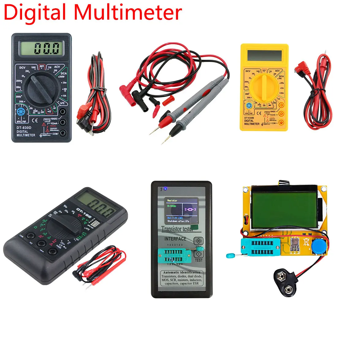 Тестер транзисторов диодный тиристорный емкостной резистор индуктивность MOSFET ESR