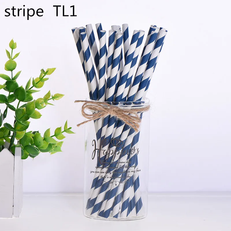 strip TL1 25 шт торт Топпер бумажные соломинки с фламинго для дня рождения украшения дети взрослые выпускные поставки одноразовые Коктейльные трубочки - Цвет: strip TL1