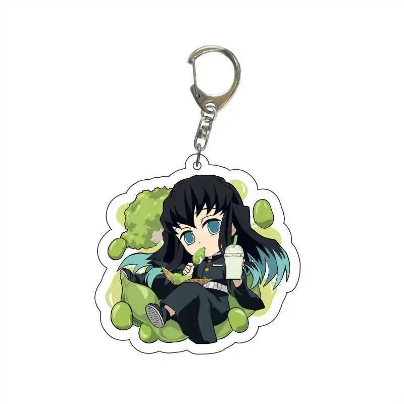 

Anime Demon SlayerFigure Acrylic Key Chains Cute Rengoku Brinco Blade Of Ghost Keyring Rengoku Yaiba Kimetsu No Yaiba Keychain