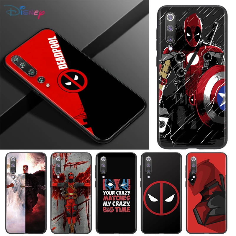 

Silicone Black TPU Cover Hero Deadpool For Xiaomi Mi 11 11i 10i 10T 10 9T 9SE 8 Ultra Lite Pro 5G Phone Case