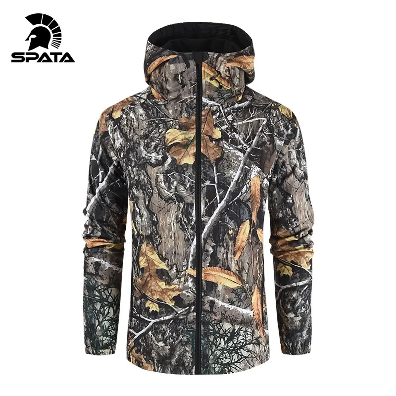 Новинка 2021 ветровка SPATA мужские водонепроницаемые дышащие толстовки с капюшоном