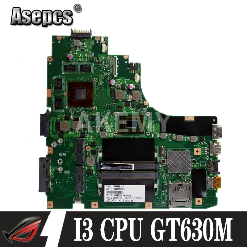 Asepcs K46CB/K46CM материнская плата для ноутбука Asus K46CB K46CM K46C K46 тест оригинальная I3 CPU