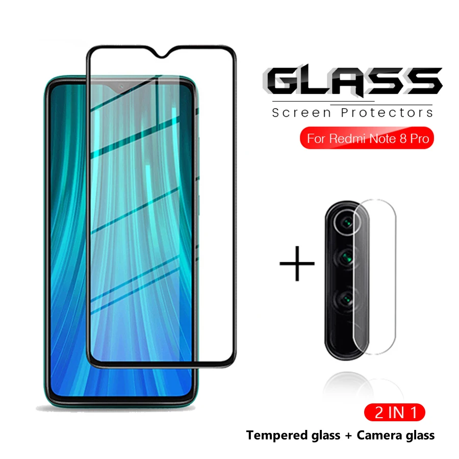 Закаленное стекло 2-в-1 для Xiaomi Redmi Note 8 Pro Защитное объектива камеры Xiomo 8A 8T Защитная