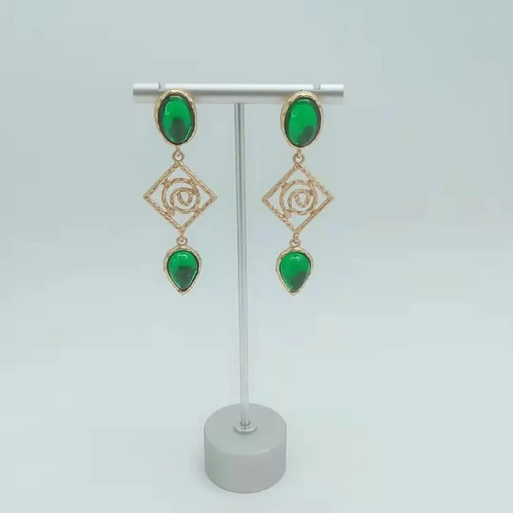 Матовые золотые серьги Модная бижутерия свадебные подарки Женские аксессуары