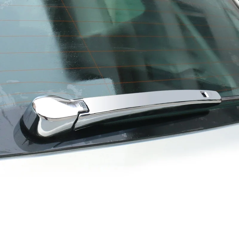 

For T-Roc TROC 2017 2018 ABS Chrome Car Rear Rain Wiper Nozzel Cover trim car styling Accessories 2 Pcs/Set